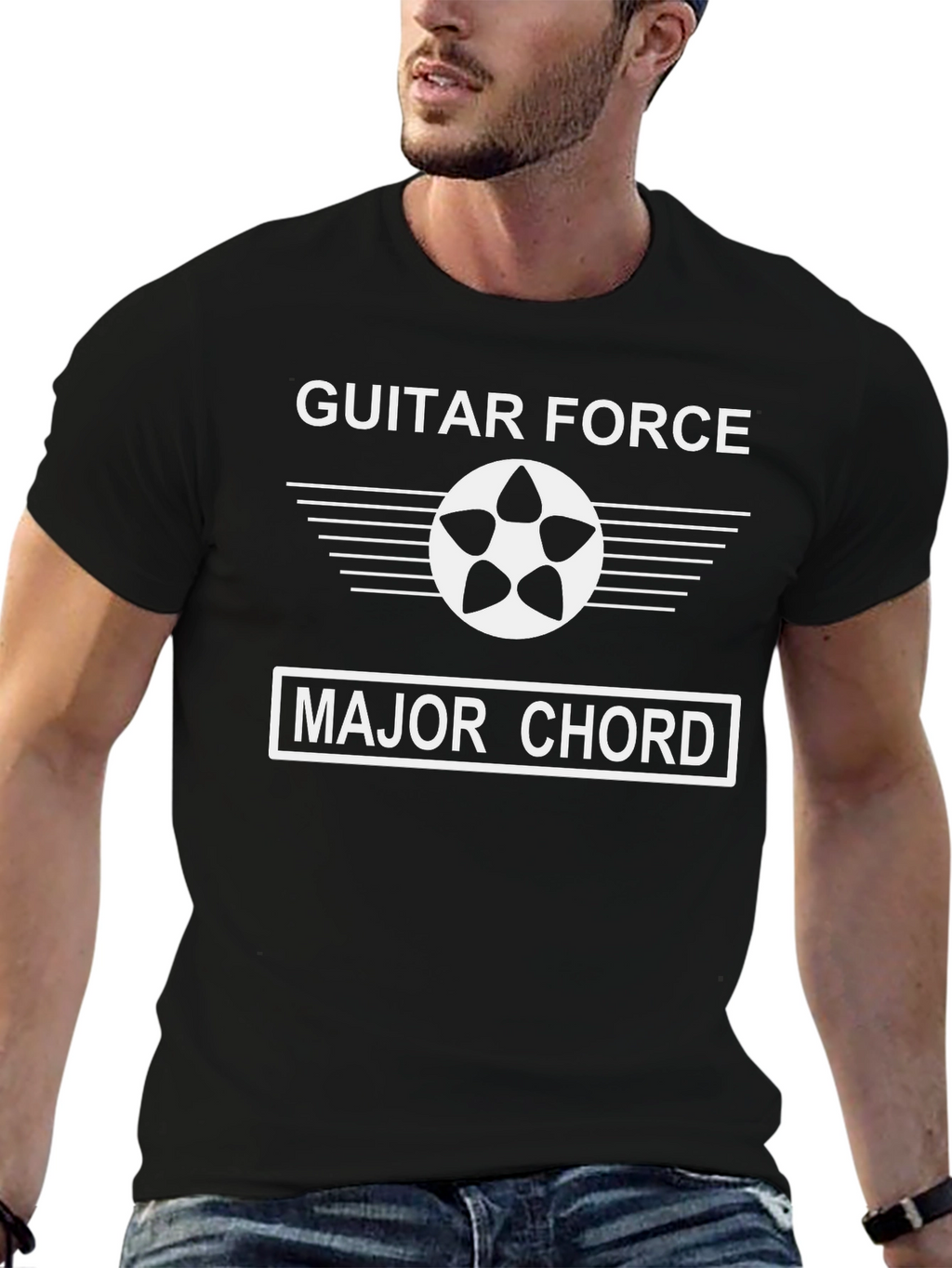 Guitar Force Major Chord Graphic T-Shirt