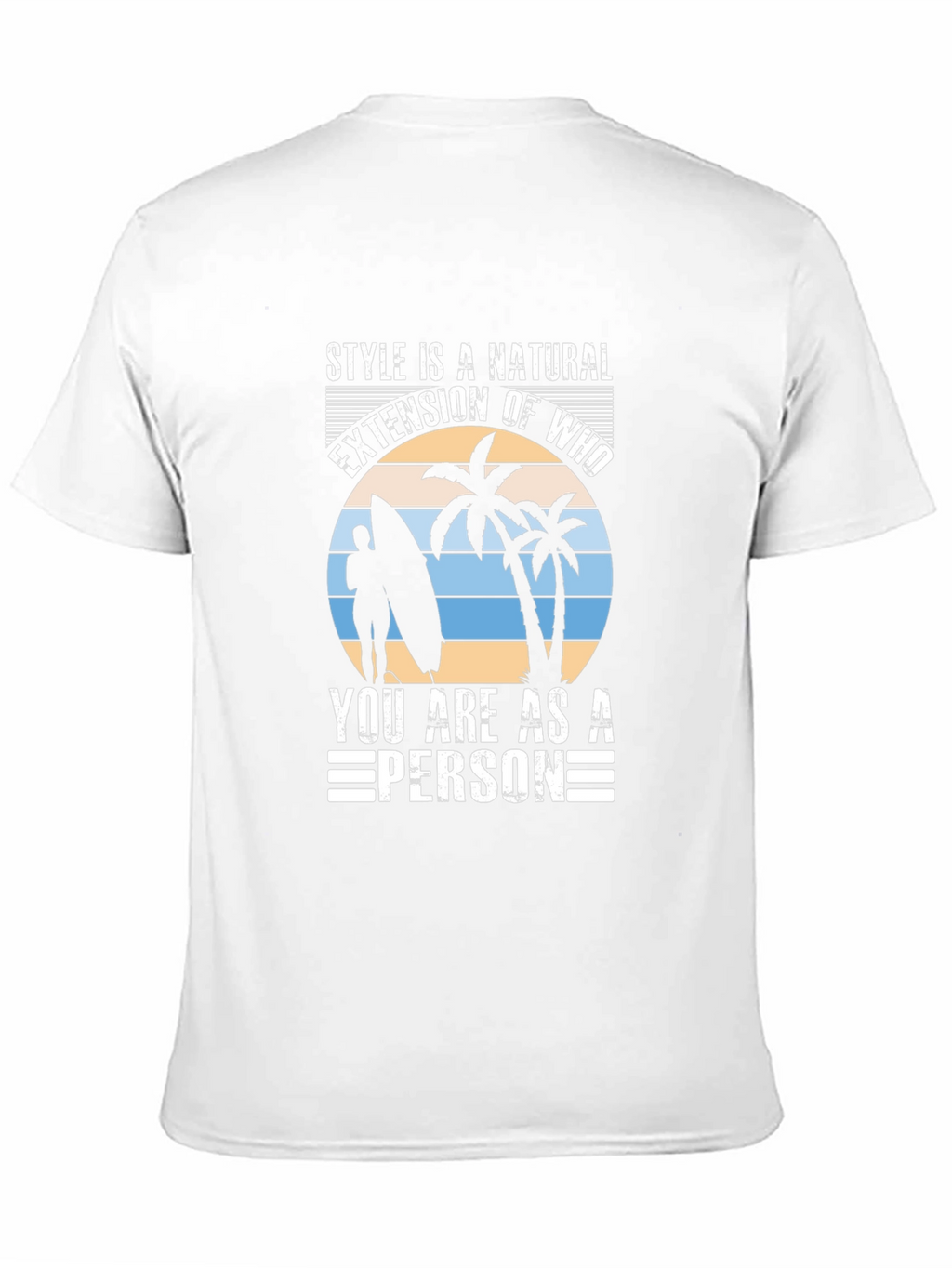Style Is Natural Tee - Surfer Graphic T-Shirt