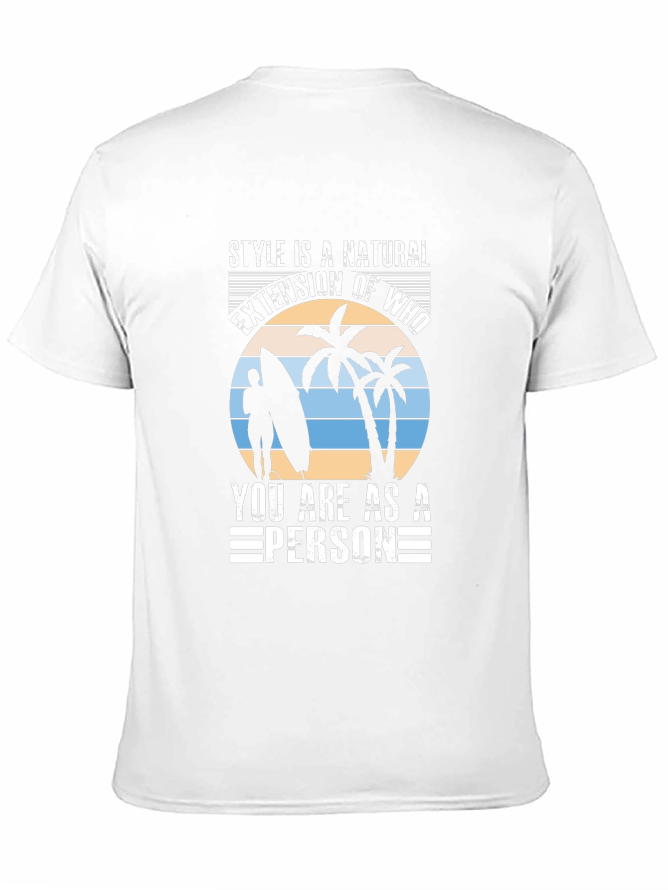 Style Is Natural Tee - Surfer Graphic T-Shirt