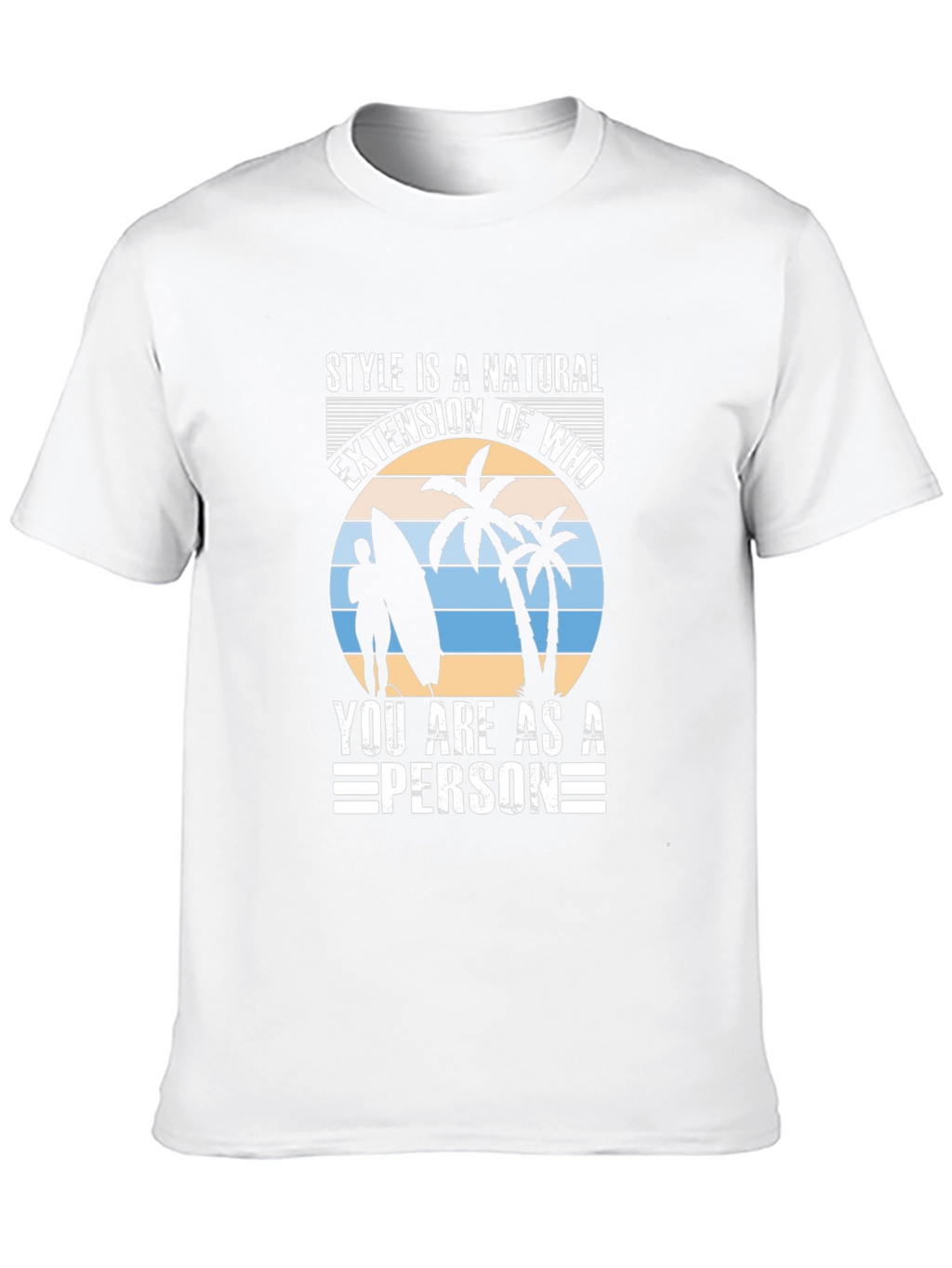 Style Is Natural Tee - Surfer Graphic T-Shirt