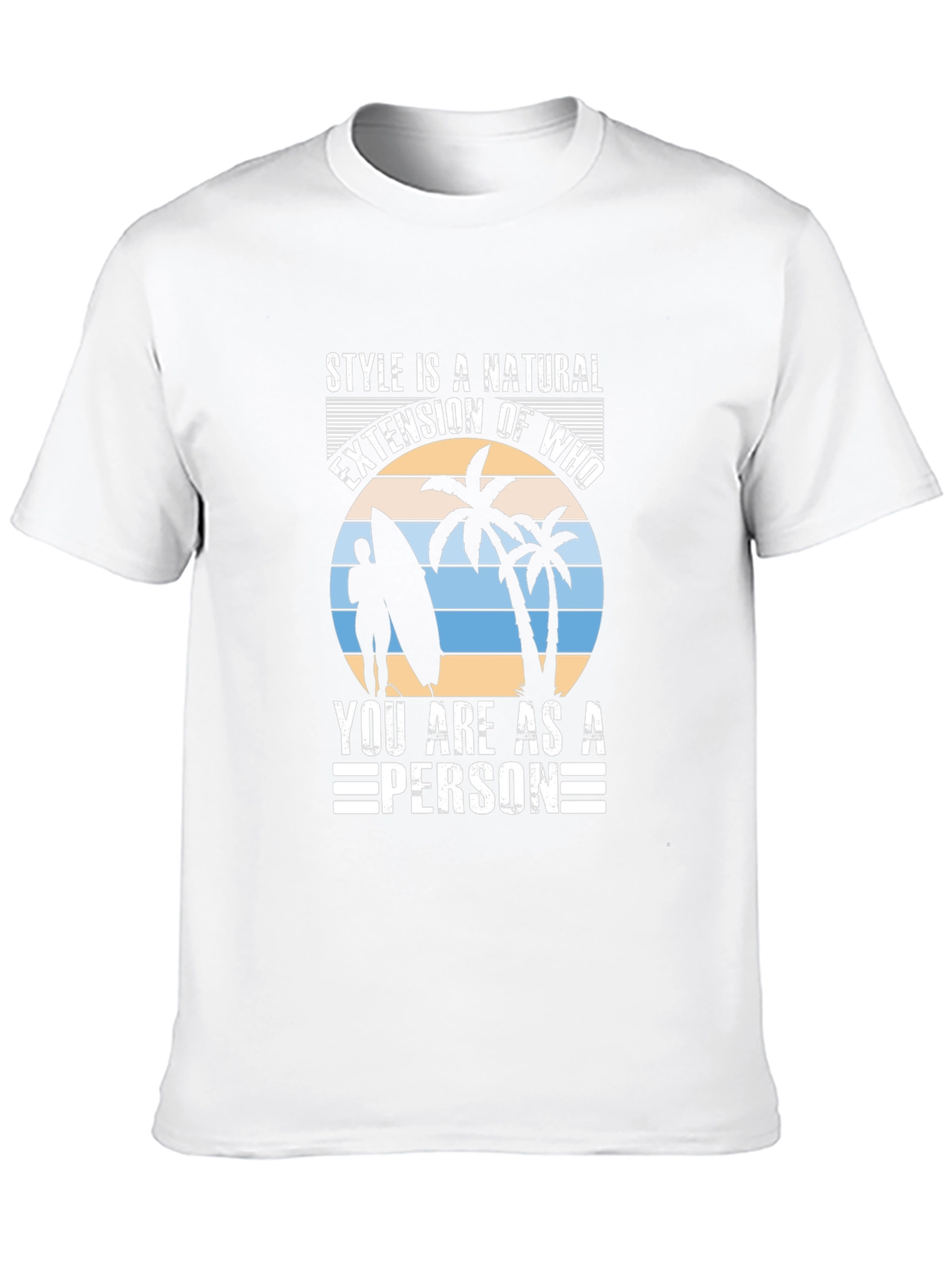 Style Is Natural Tee - Surfer Graphic T-Shirt