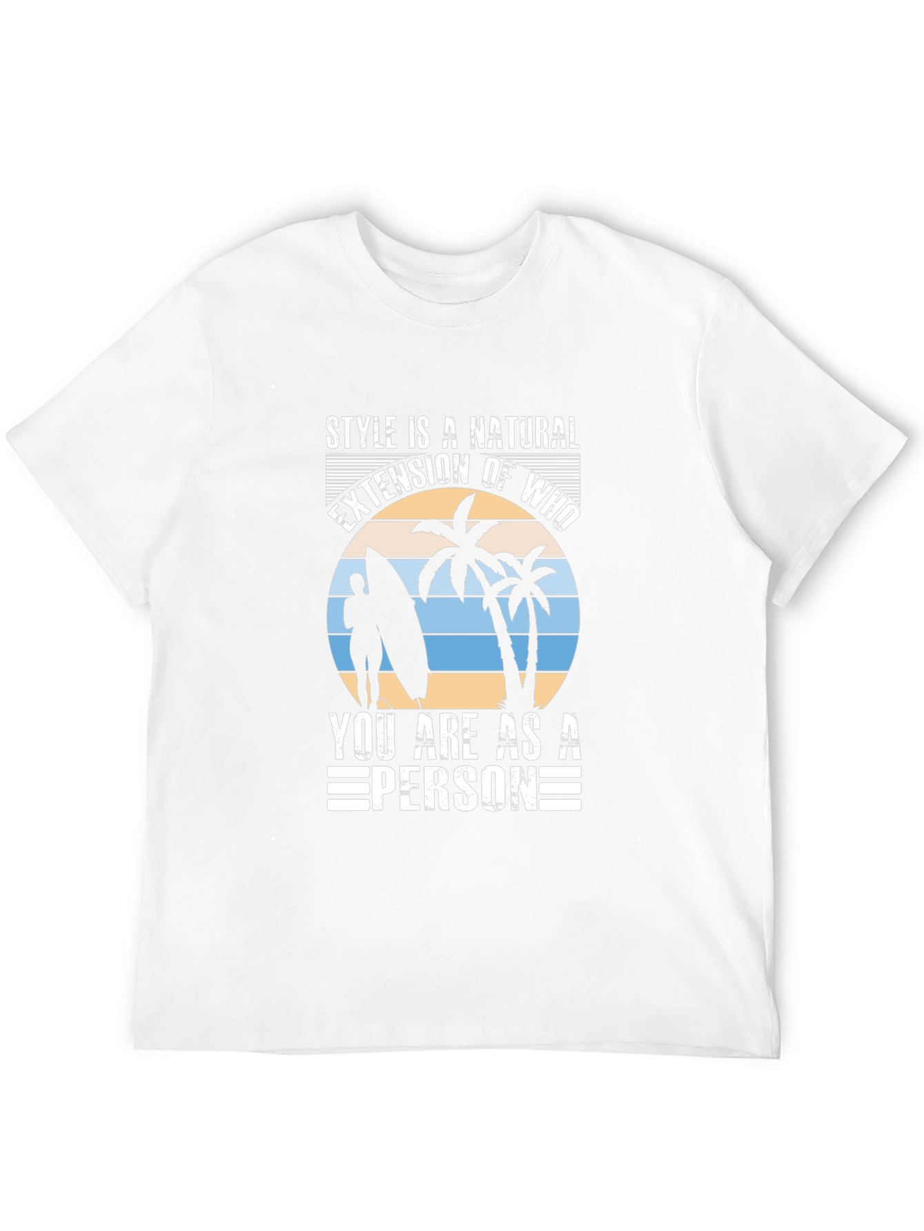Style Is Natural Tee - Surfer Graphic T-Shirt