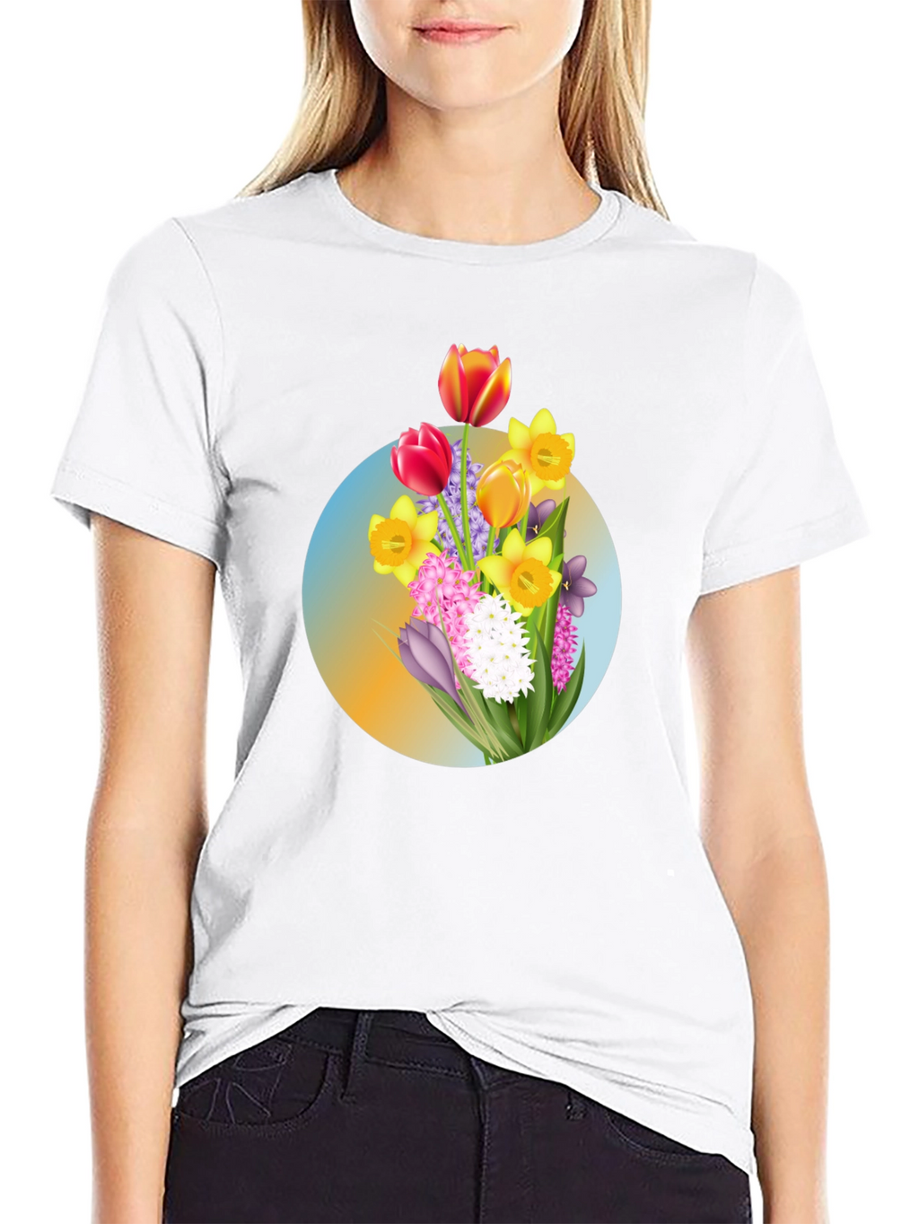 Floral Bouquet Graphic T-Shirt