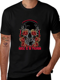 Skull & Roses Graphic Tee - Noise is Fashion