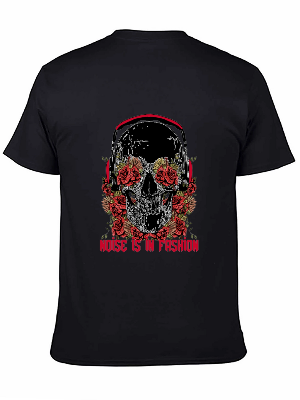 Skull & Roses Graphic Tee - Noise is Fashion