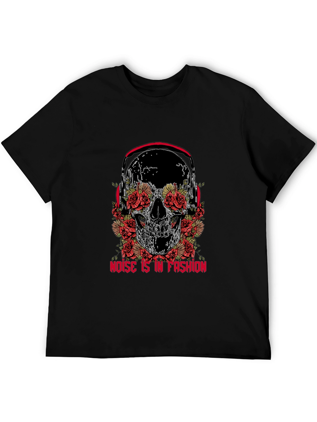 Skull & Roses Graphic Tee - Noise is Fashion