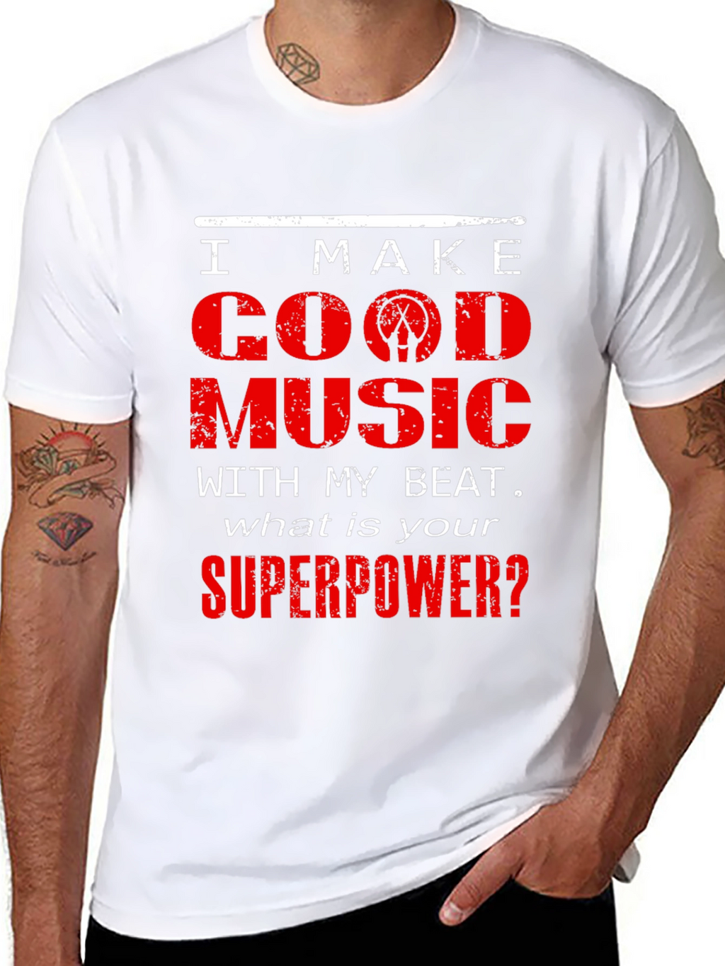 I Make Good Music Drummer T-Shirt