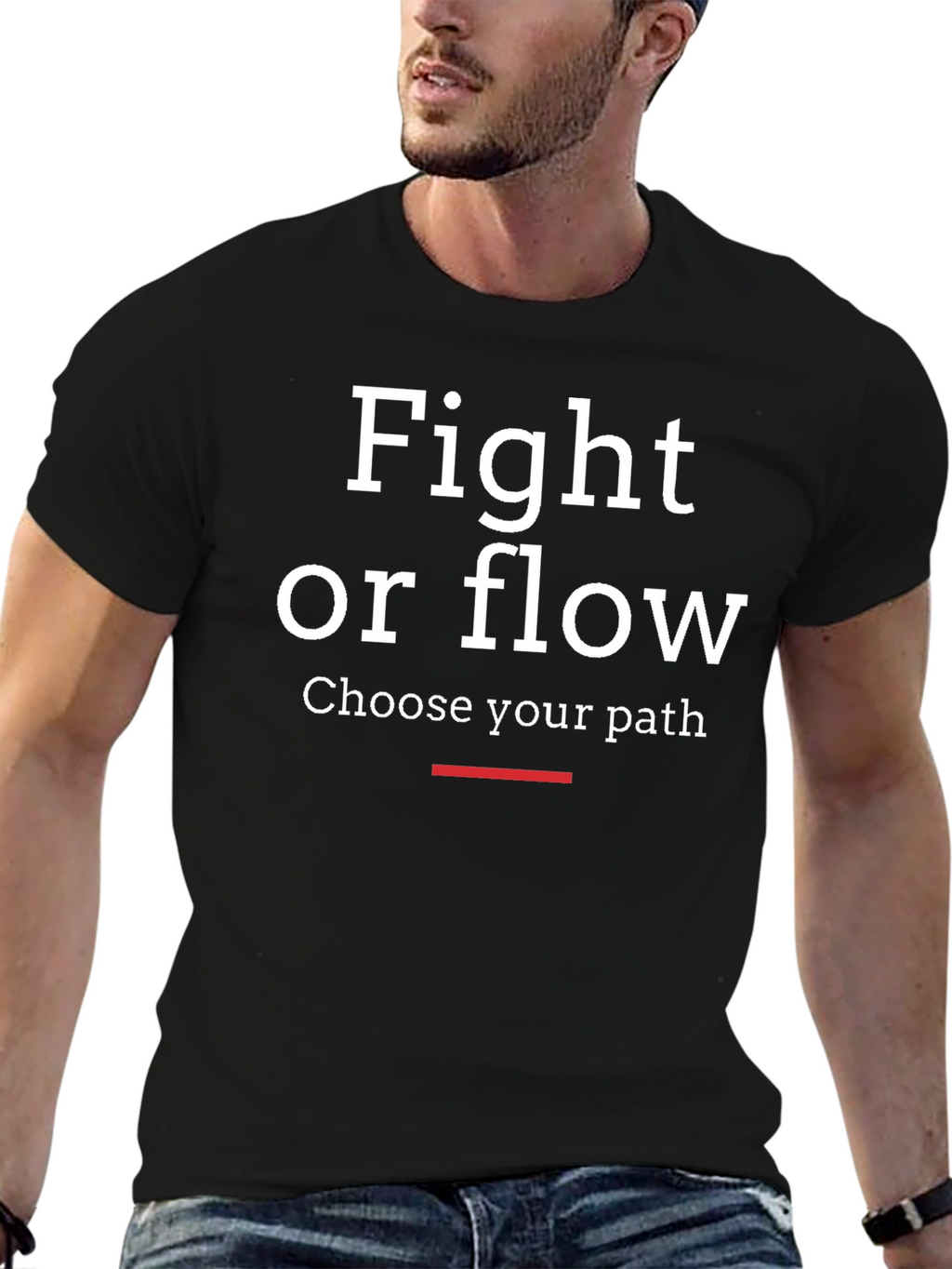 Fight or Flow Mens Graphic Tee