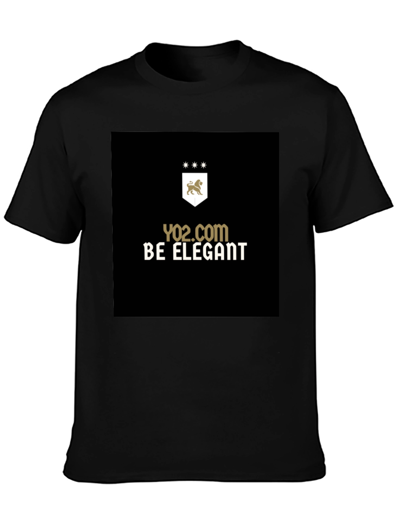 Elegant Black Graphic T-Shirt