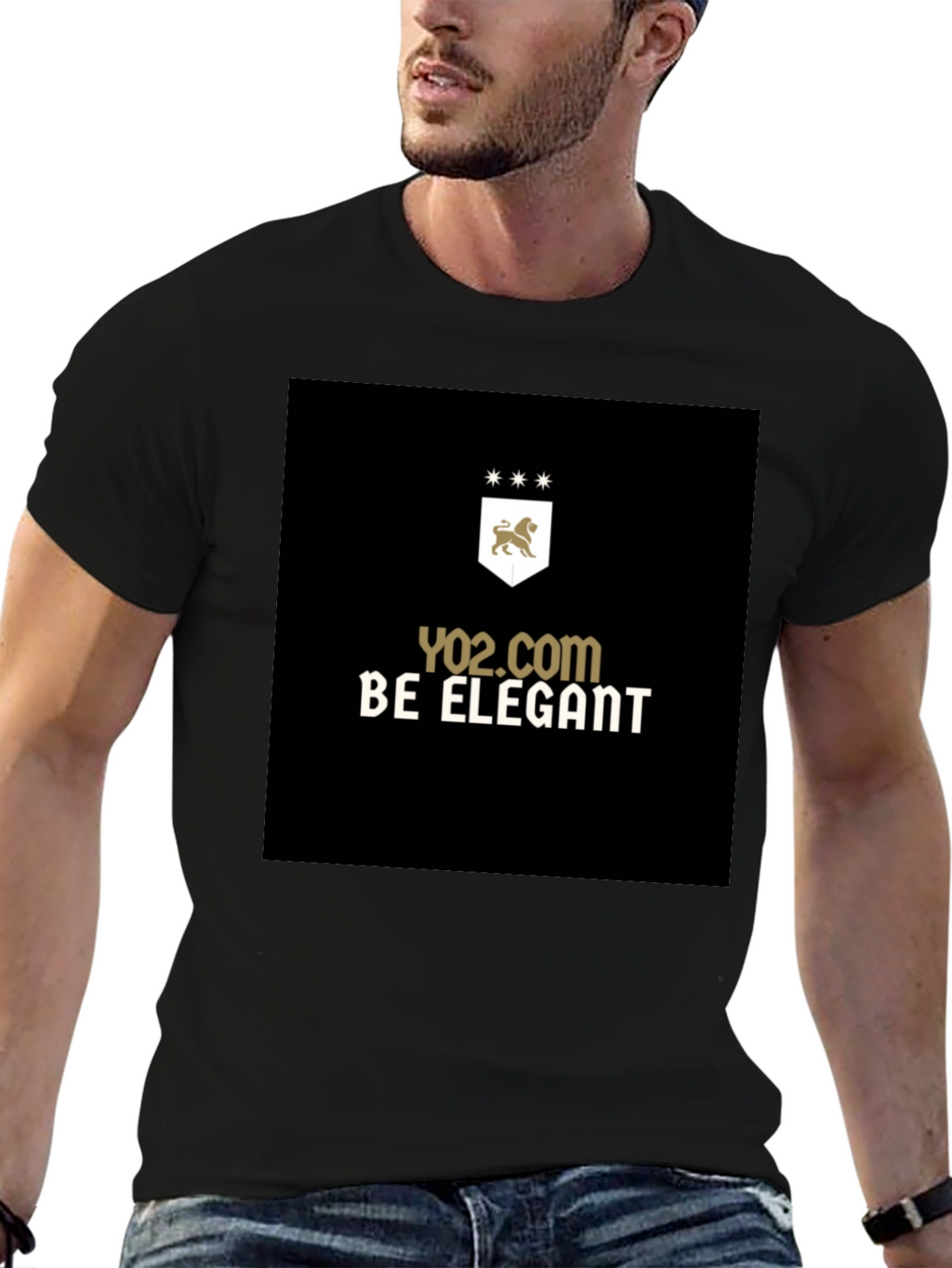 Elegant Black Graphic T-Shirt