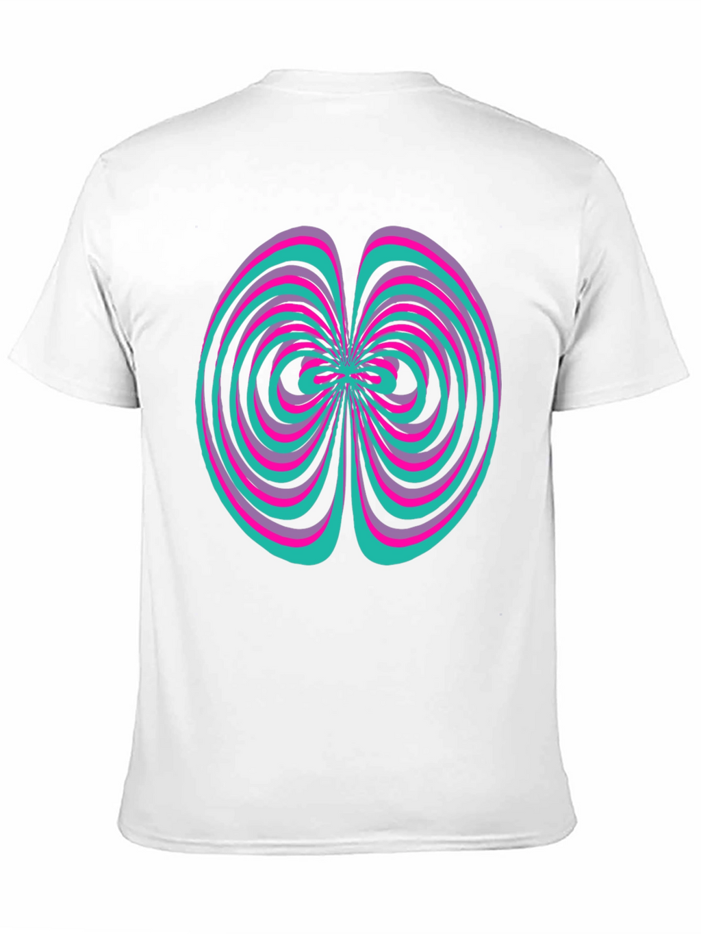 Abstract Swirl Graphic Tee - Vivid Design Shirt