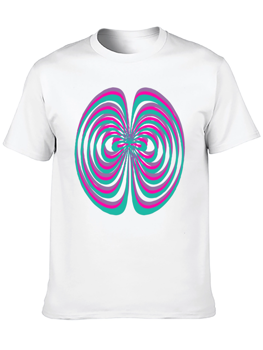 Abstract Swirl Graphic Tee - Vivid Design Shirt