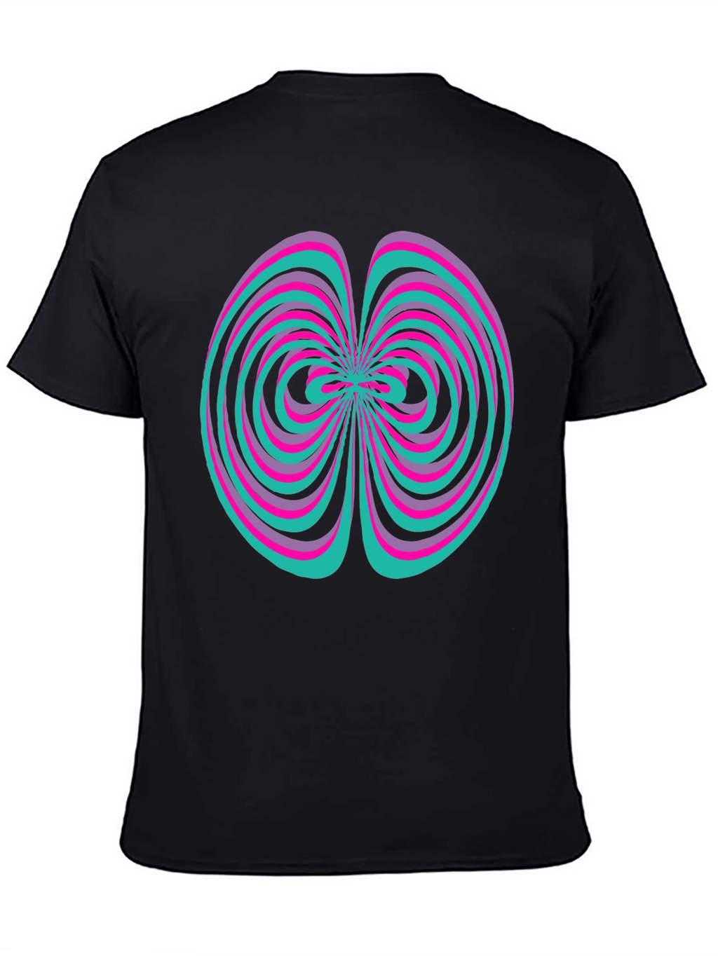 Abstract Swirl Graphic Tee - Vivid Design Shirt