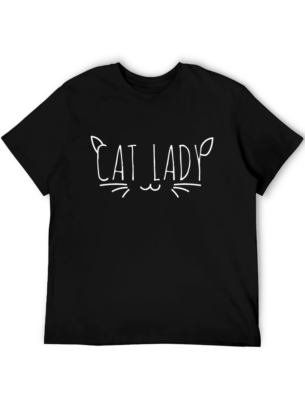 Cat Lady T-Shirt - Unisex Black Tee