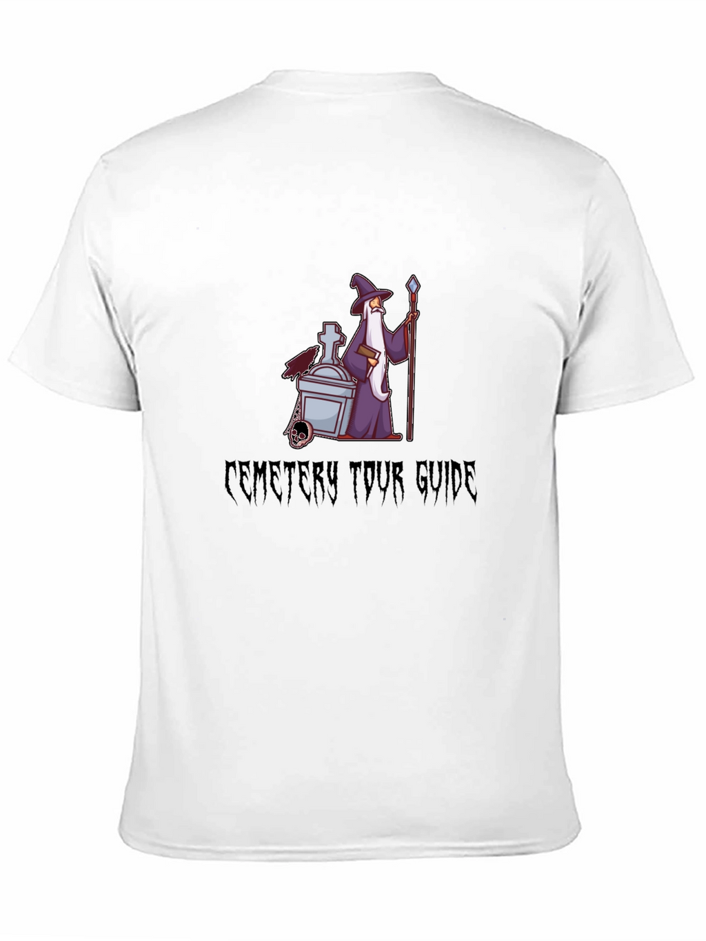 Cemetery Tour Guide Black T-Shirt
