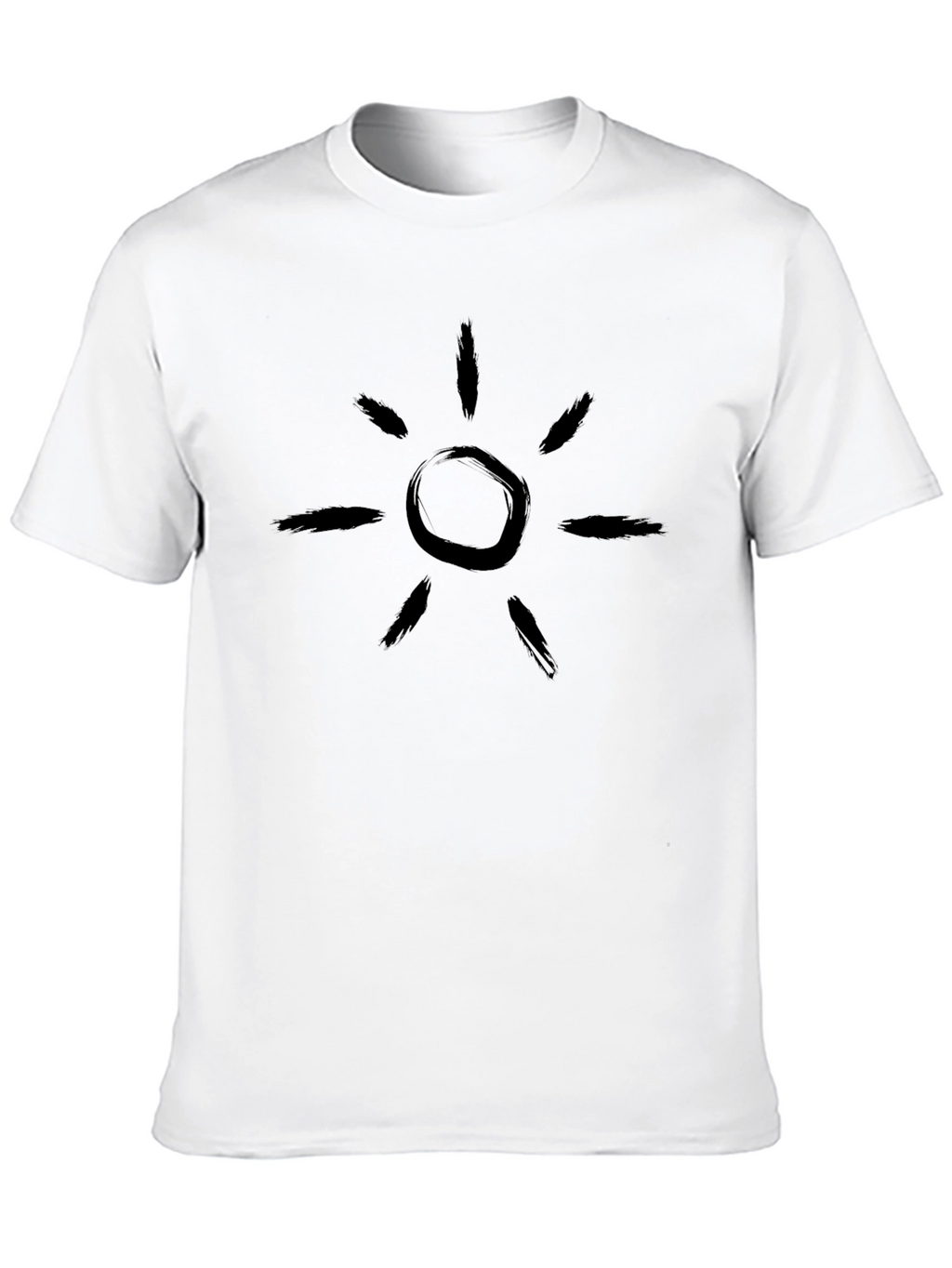 Sunburst Graphic Tee - Modern Black T-Shirt