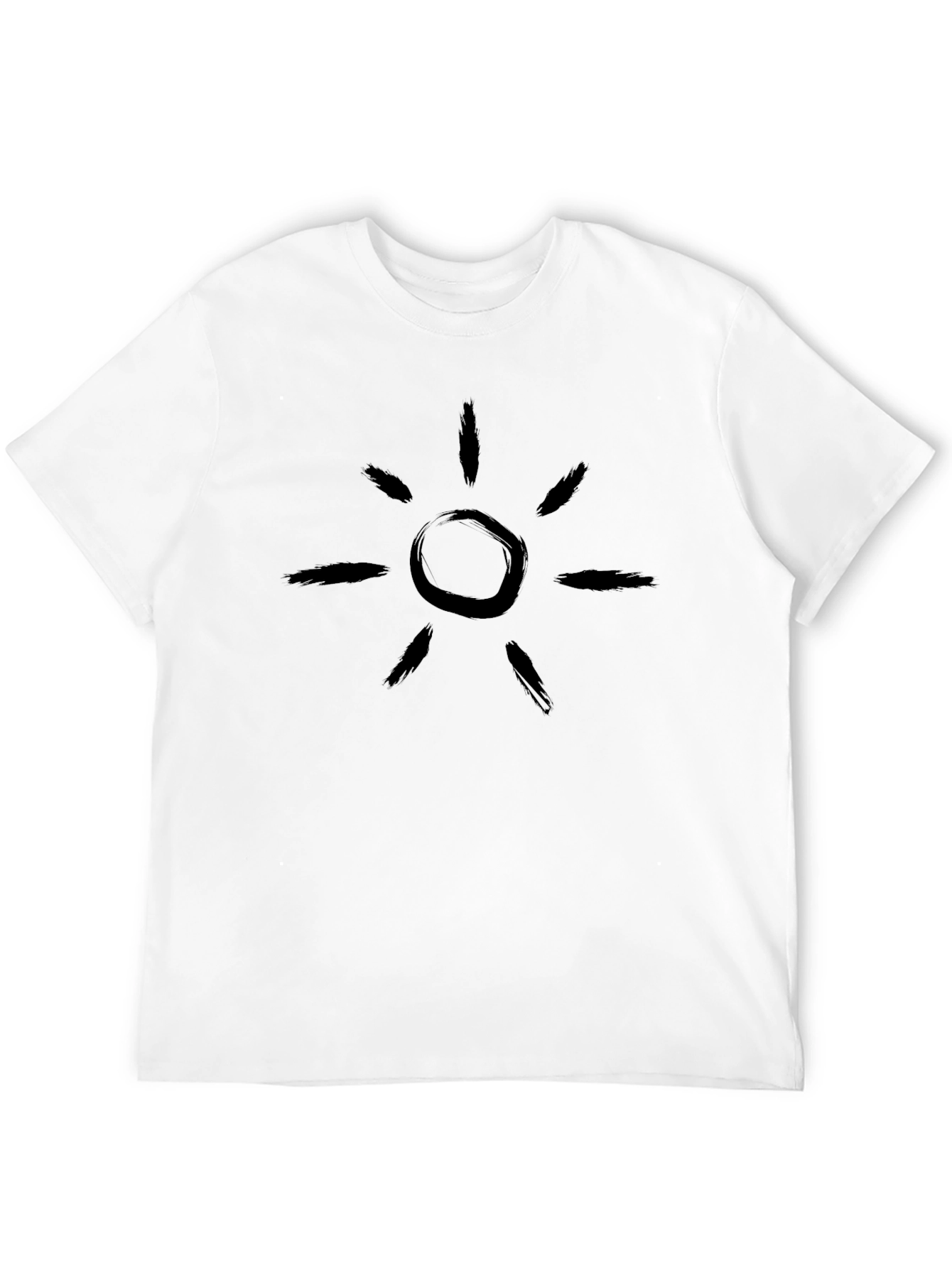 Sunburst Graphic Tee - Modern Black T-Shirt