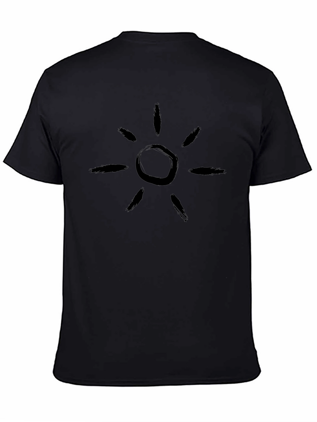 Sunburst Graphic Tee - Modern Black T-Shirt