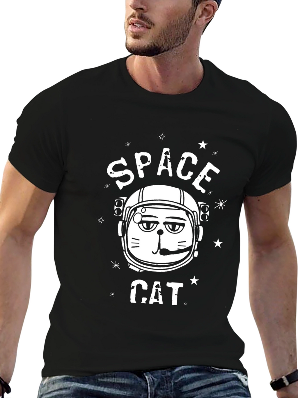 Space Cat T-Shirt - Astronaut Kitten Tee