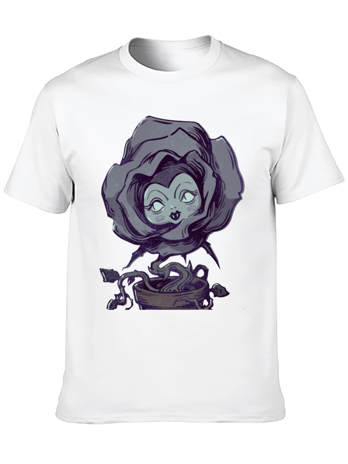 Whimsical Rose Witch Graphic Tee