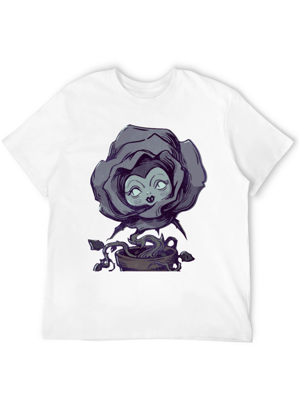 Whimsical Rose Witch Graphic Tee