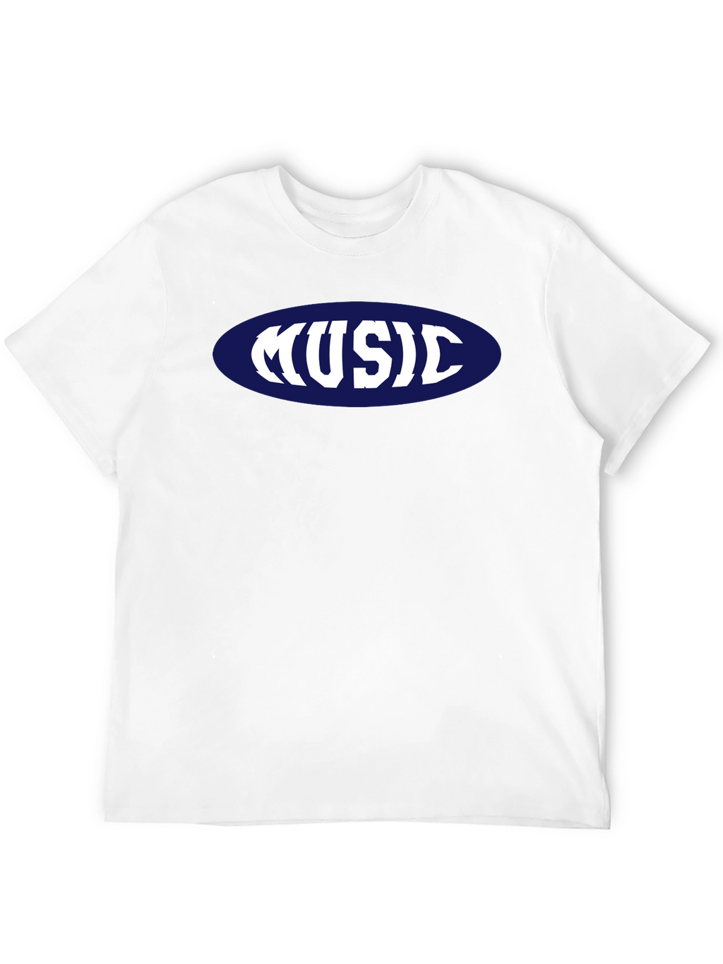 Music T-Shirt - Retro Oval Design