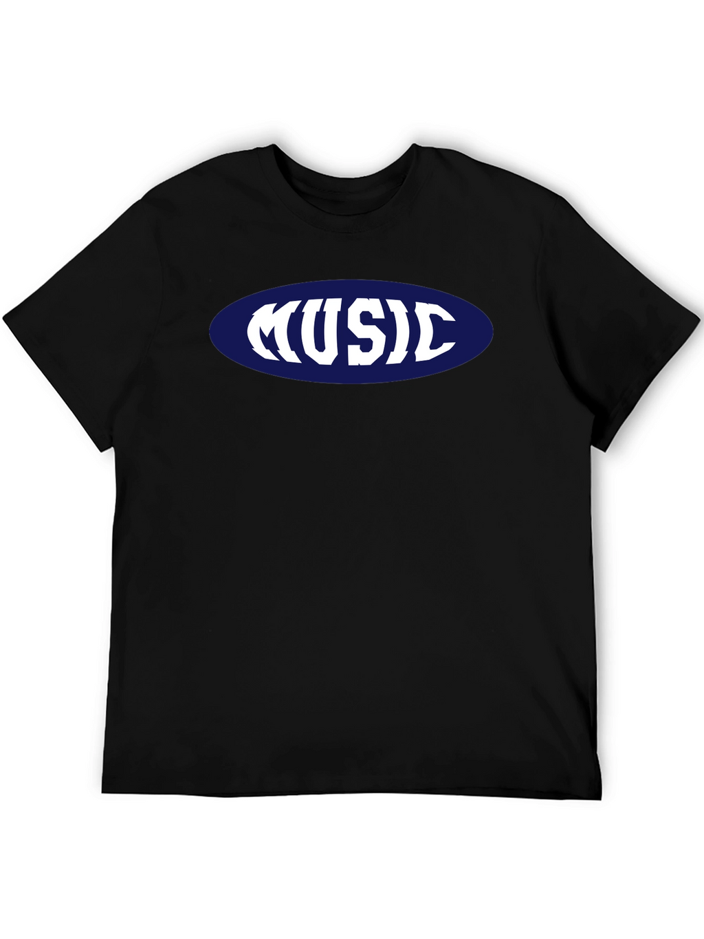 Music T-Shirt - Retro Oval Design