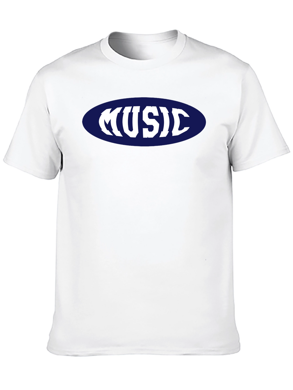 Music T-Shirt - Retro Oval Design
