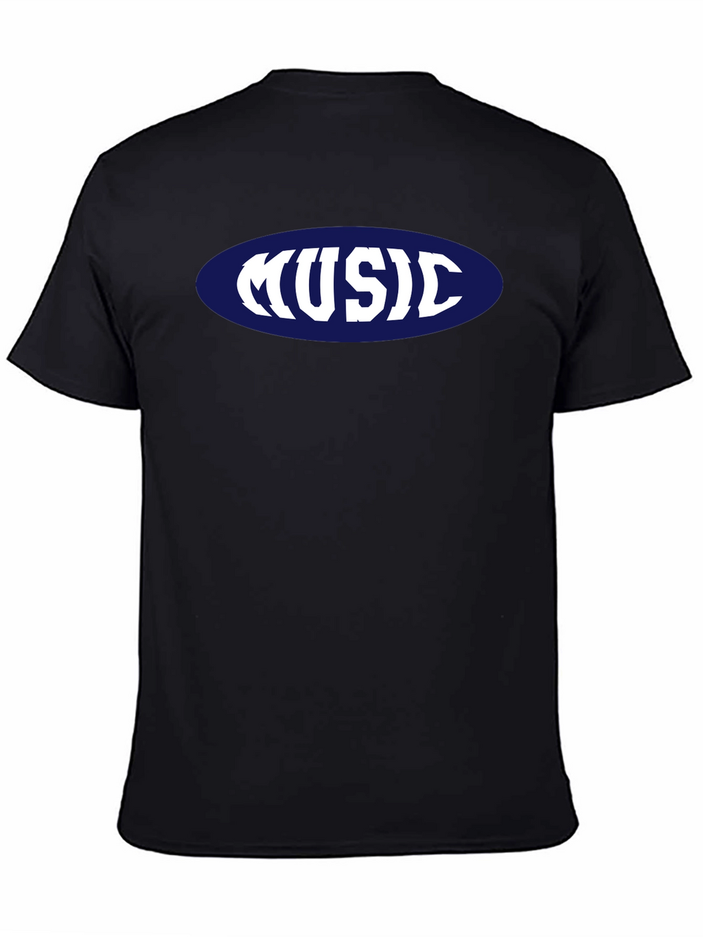 Music T-Shirt - Retro Oval Design