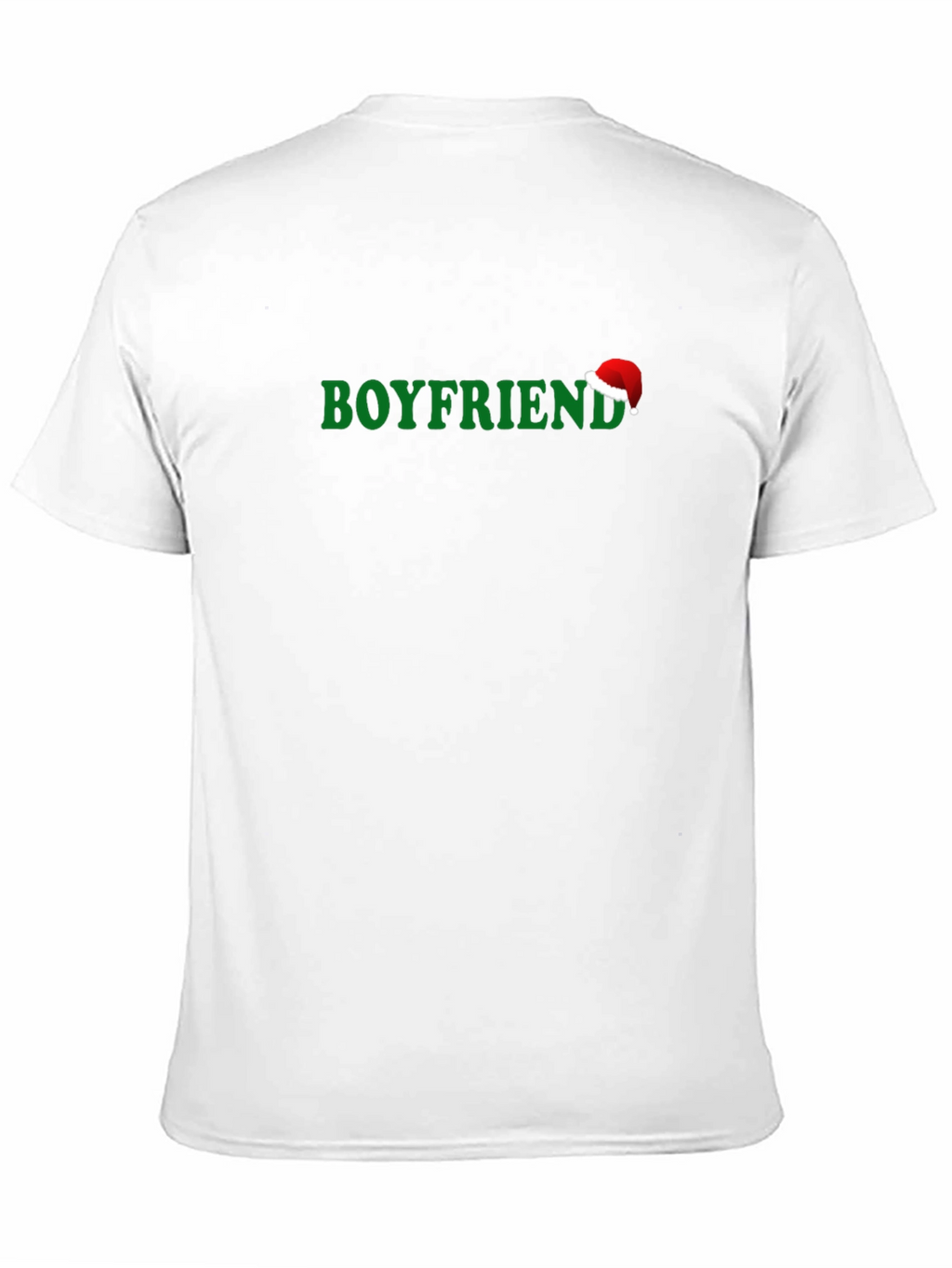 Boyfriend Santa Hat Graphic Tee - Holiday Gift