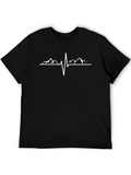 Mountain Heartbeat Graphic Tee - Adventure Awaits!