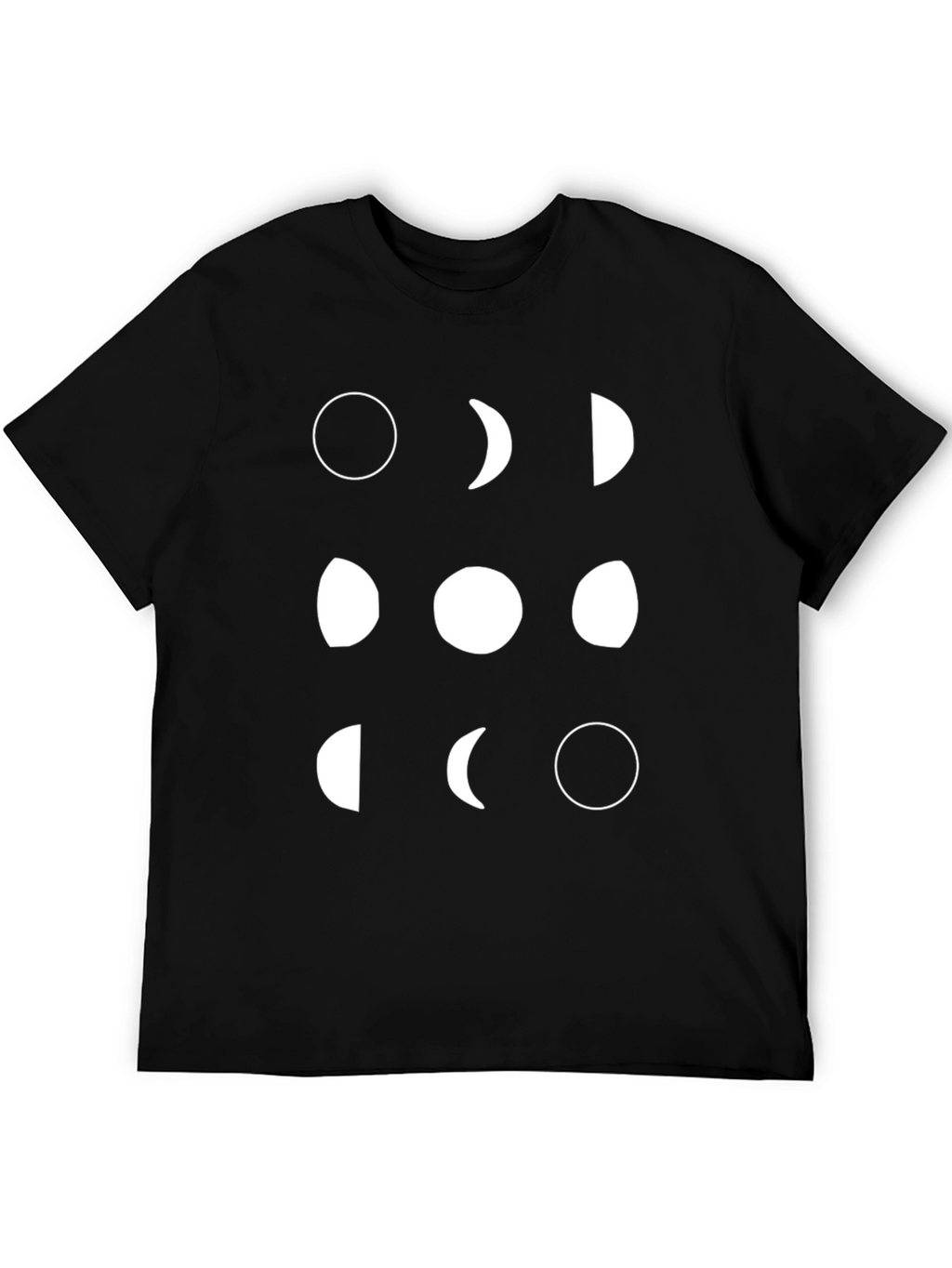 Lunar Phase T-Shirt - Black Graphic Tee