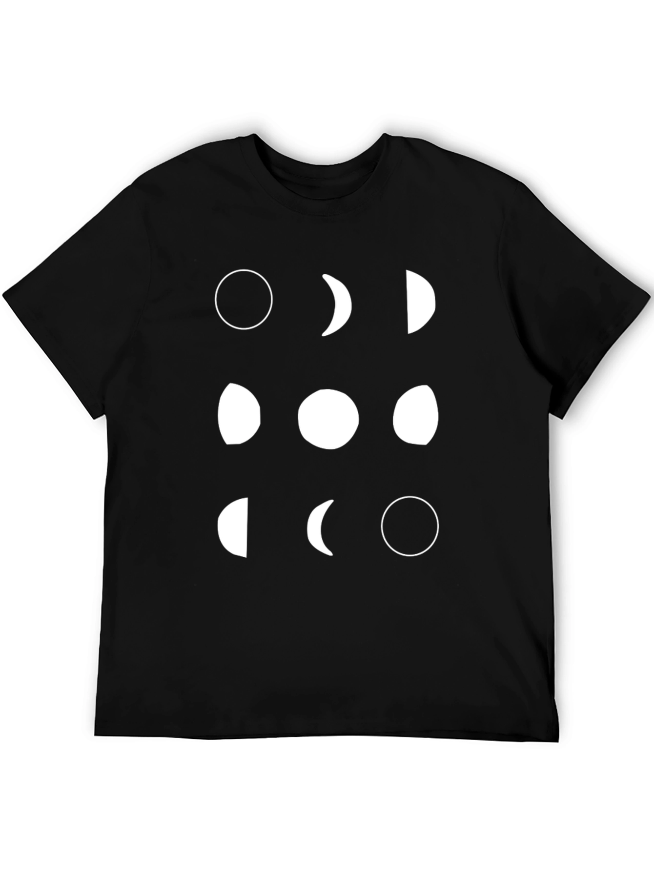 Lunar Phase T-Shirt - Black Graphic Tee