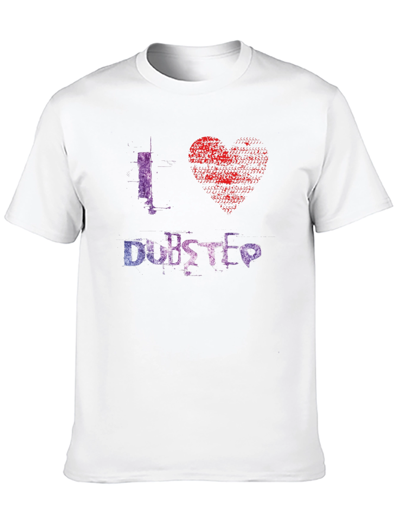 I Love Dubstep Graphic Tee - Black Cotton T-Shirt