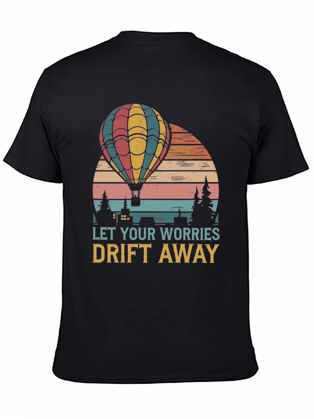 Relaxed Fit Hot Air Balloon Graphic Tee