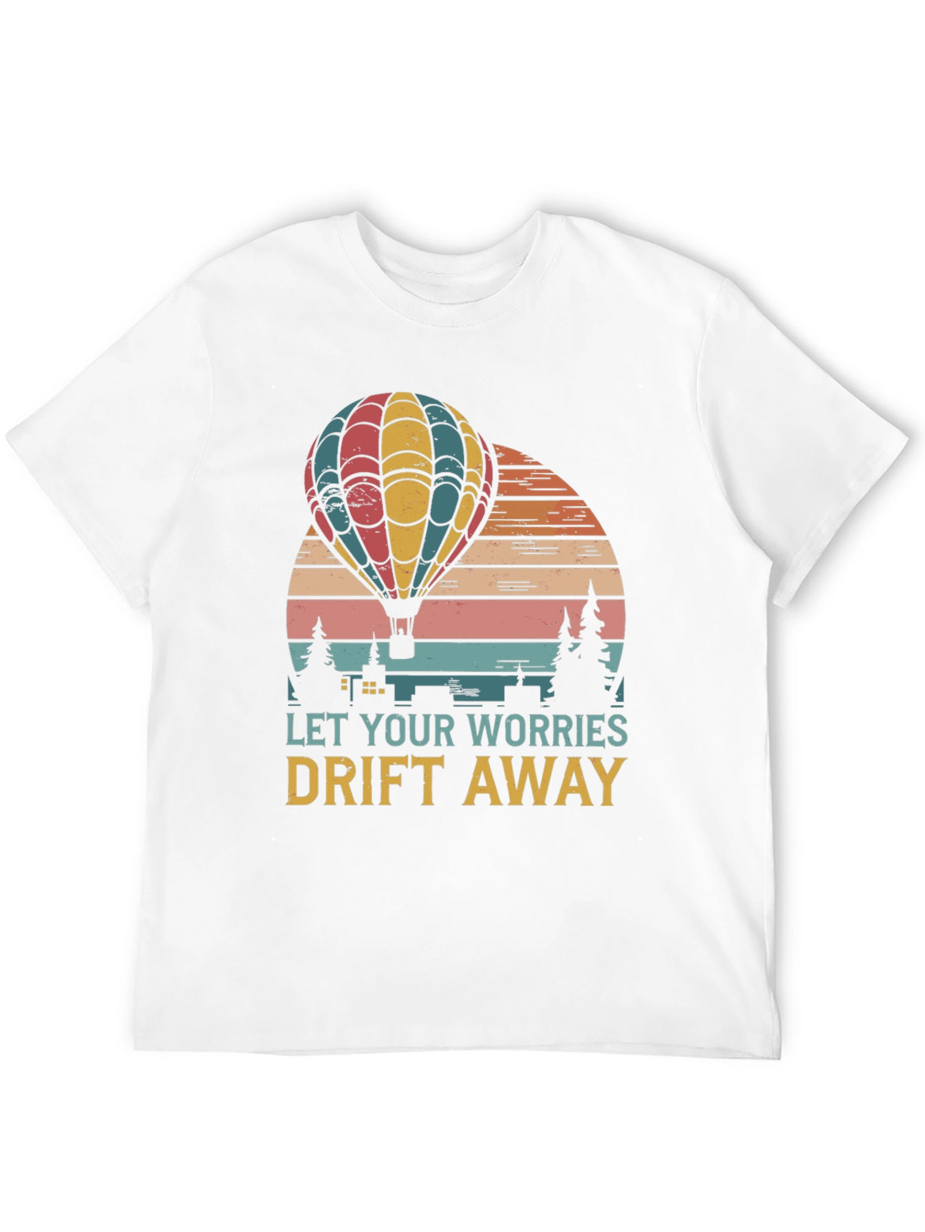 Relaxed Fit Hot Air Balloon Graphic Tee