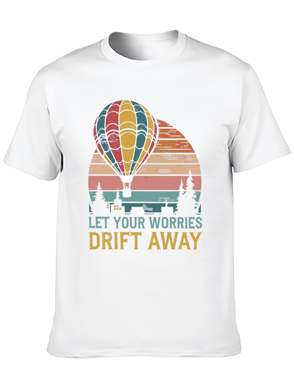 Relaxed Fit Hot Air Balloon Graphic Tee