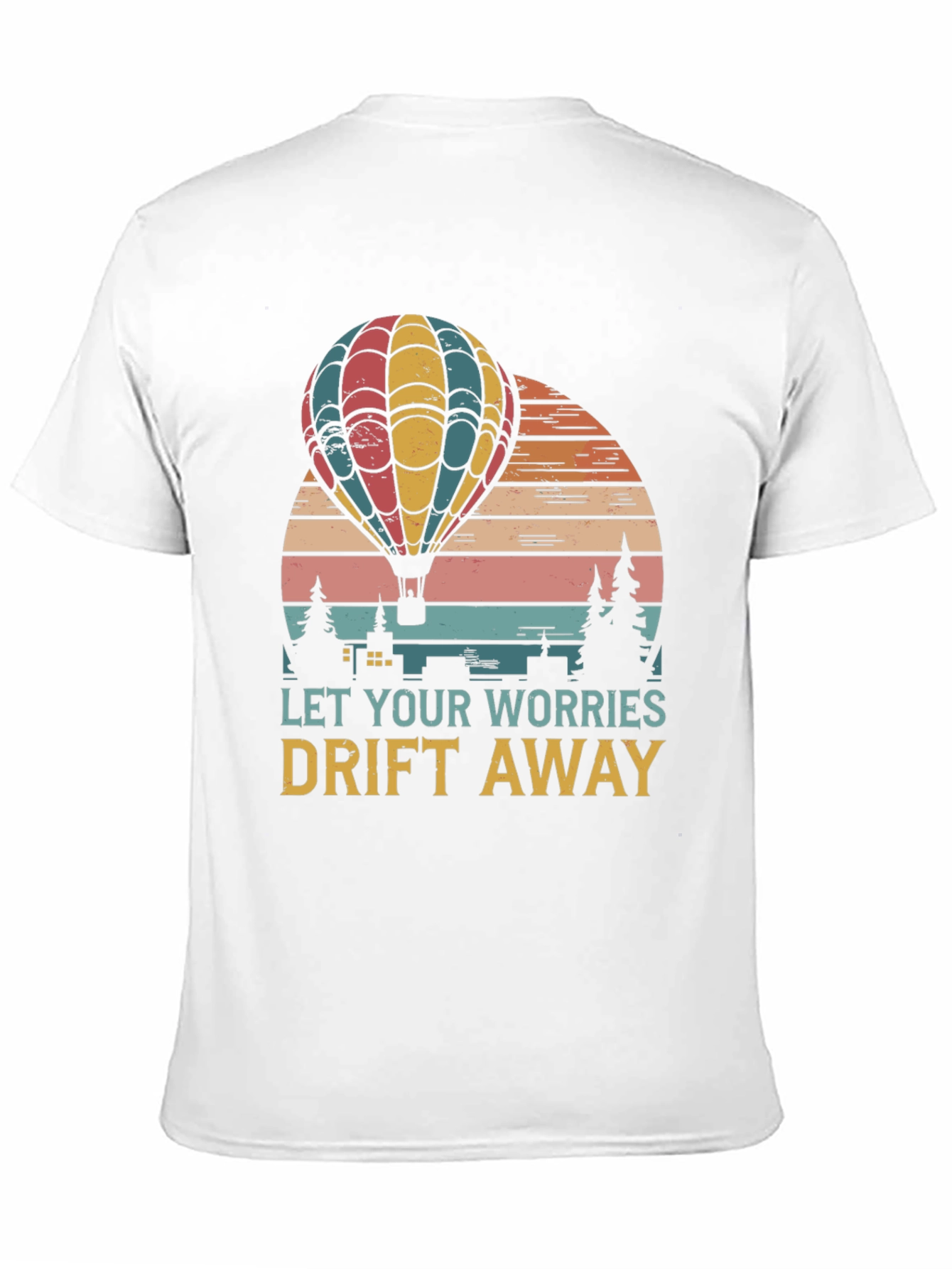 Relaxed Fit Hot Air Balloon Graphic Tee