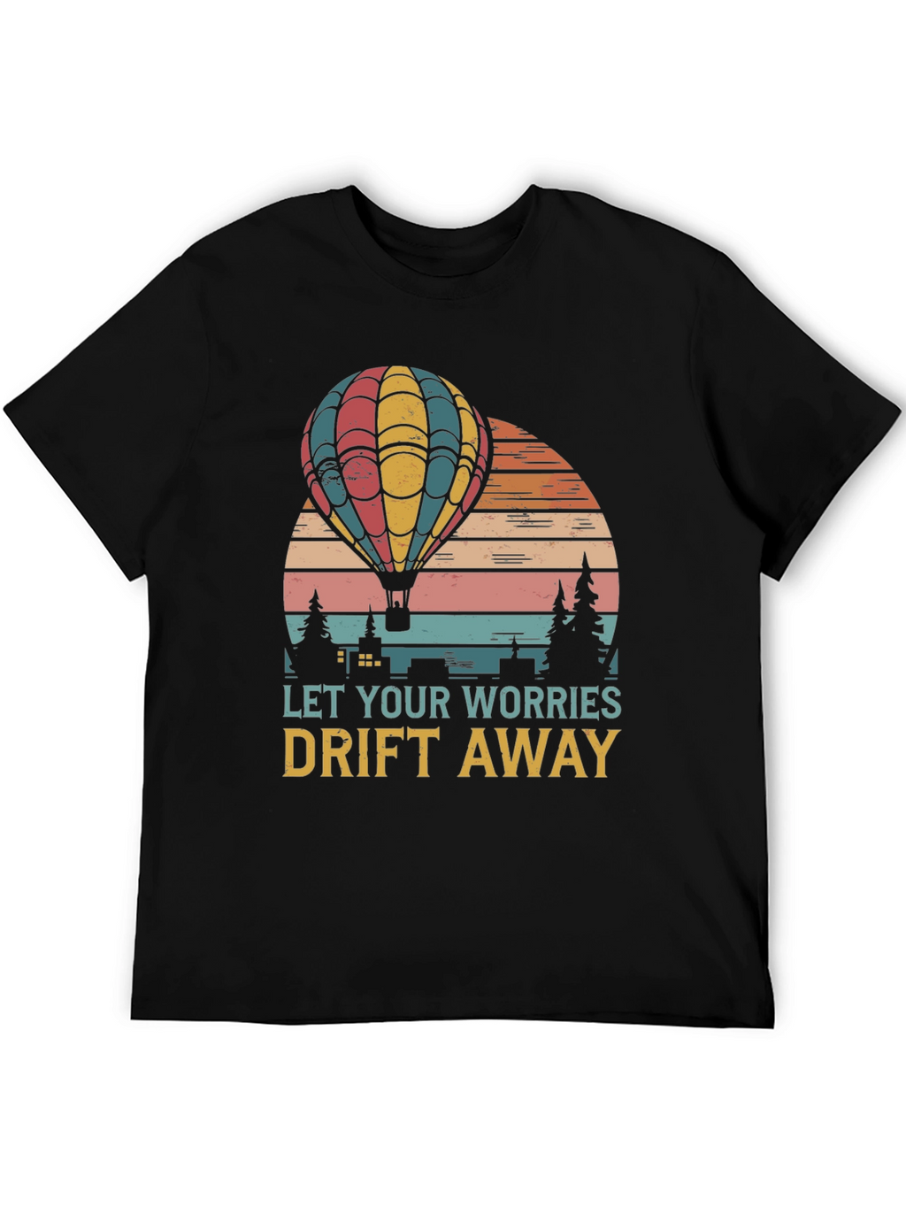Relaxed Fit Hot Air Balloon Graphic Tee