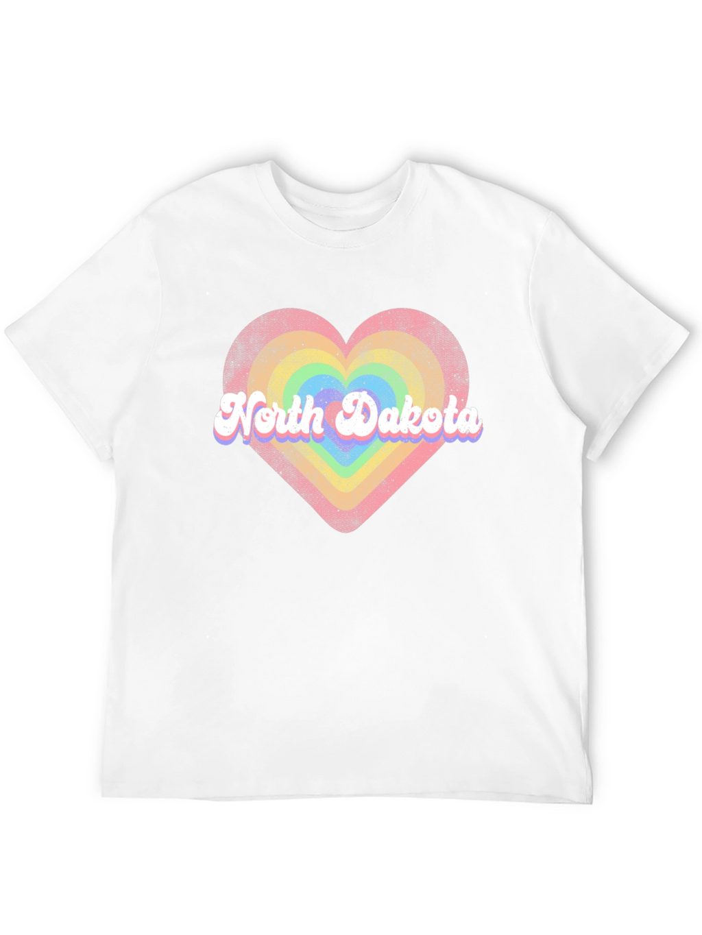 North Dakota Heart Graphic T-Shirt