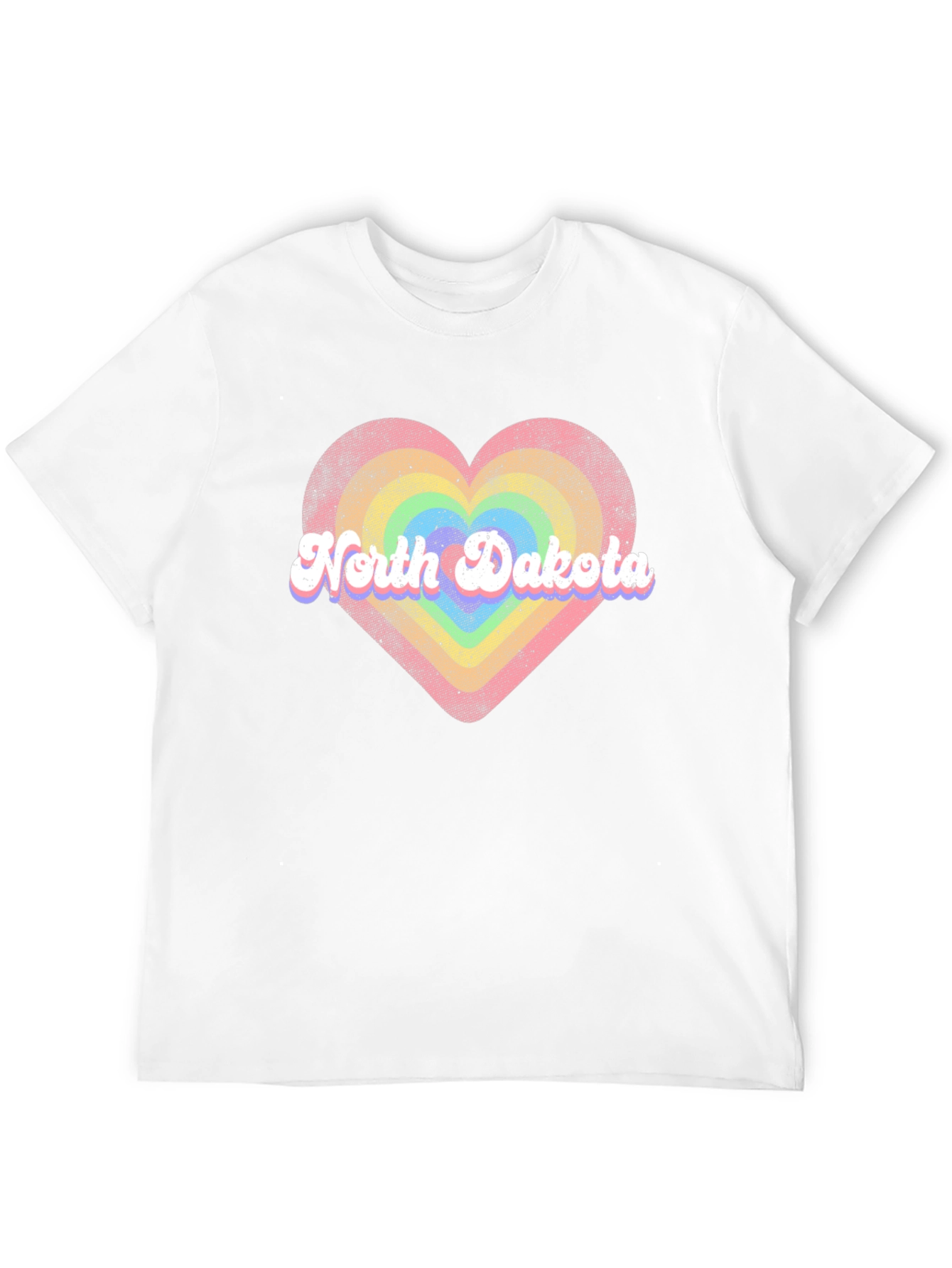 North Dakota Heart Graphic T-Shirt