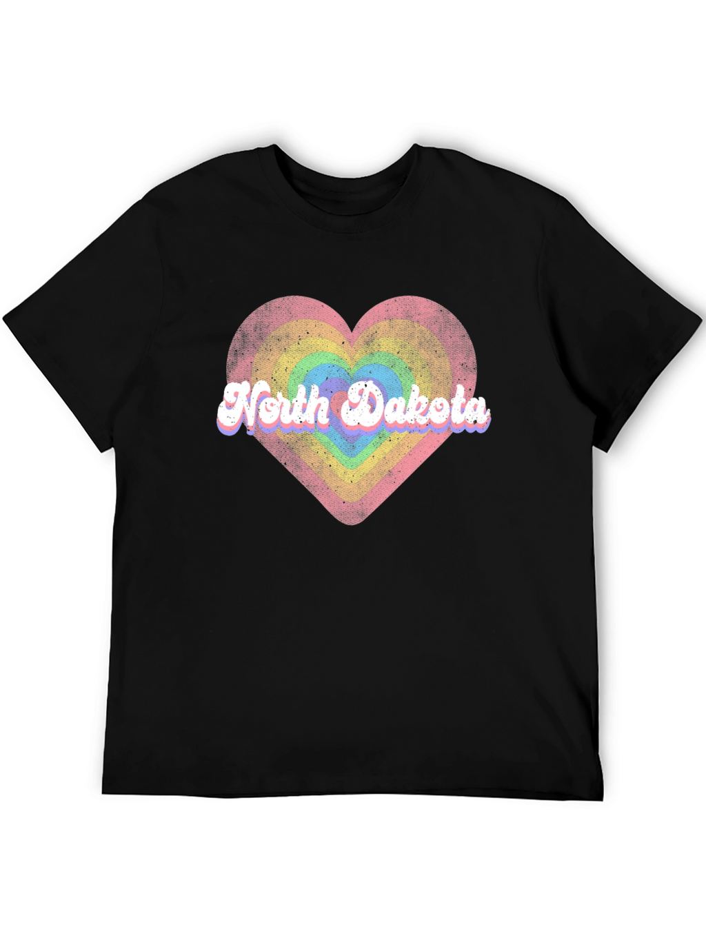 North Dakota Heart Graphic T-Shirt