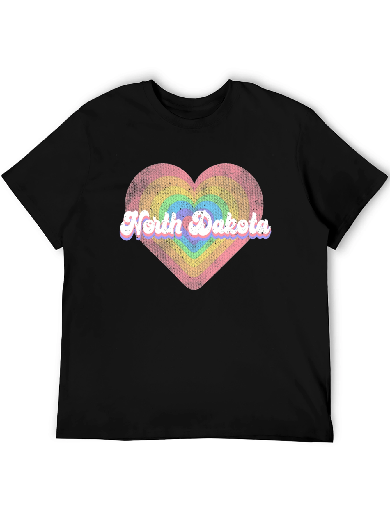 North Dakota Heart Graphic T-Shirt