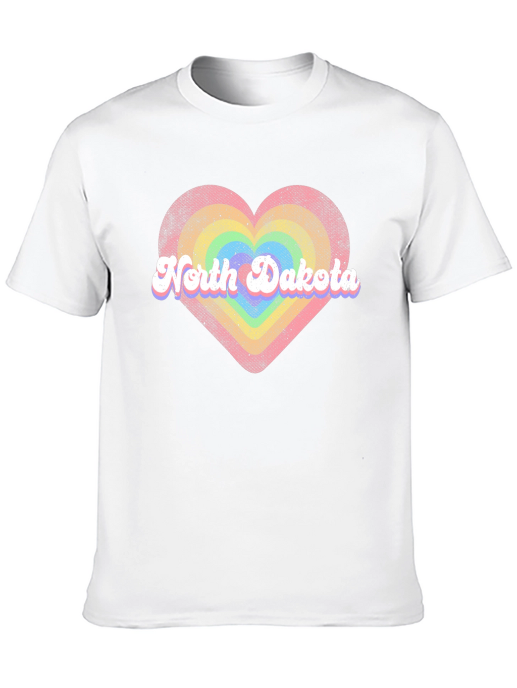 North Dakota Heart Graphic T-Shirt