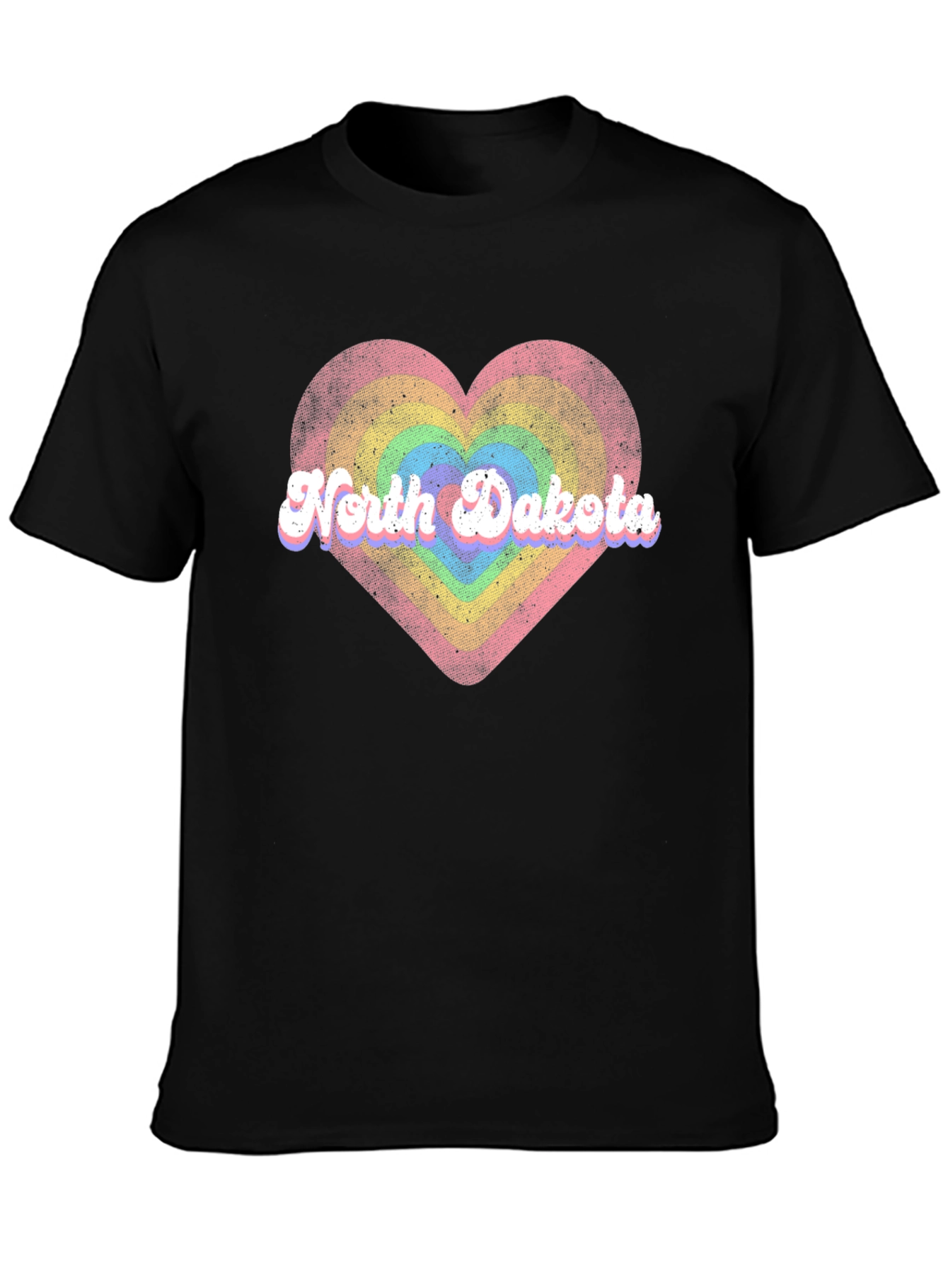 North Dakota Heart Graphic T-Shirt