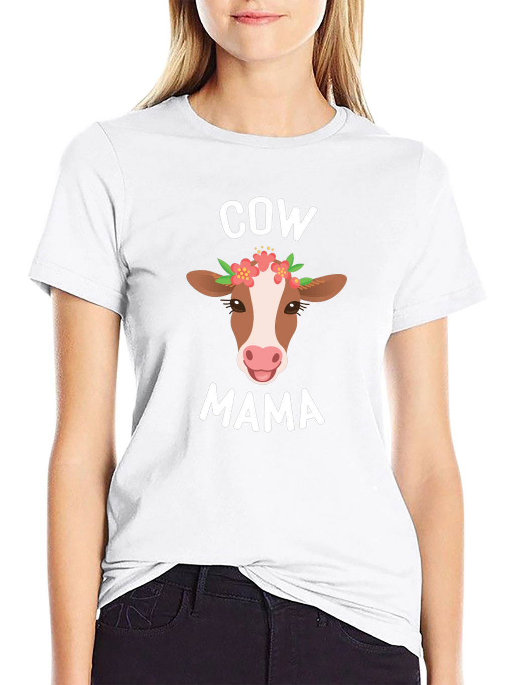 Cow Mama T-Shirt - Cute Farm Animal Tee