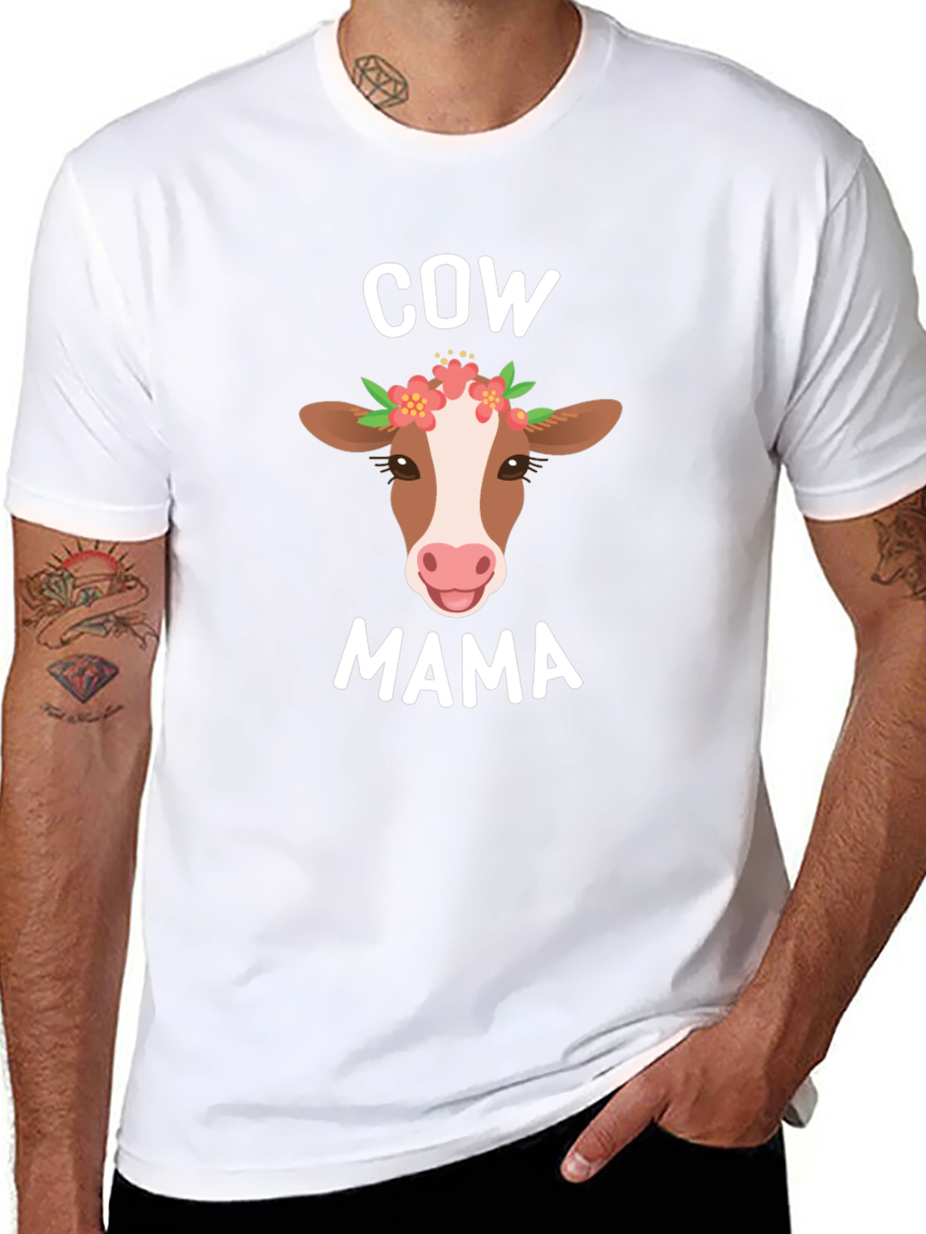 Cow Mama T-Shirt - Cute Farm Animal Tee