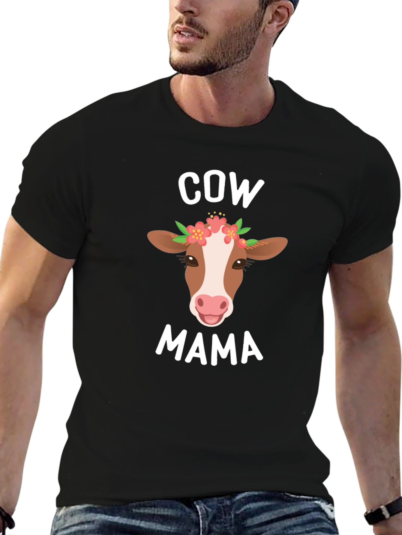 Cow Mama T-Shirt - Cute Farm Animal Tee