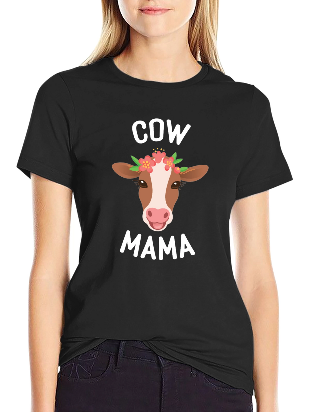 Cow Mama T-Shirt - Cute Farm Animal Tee