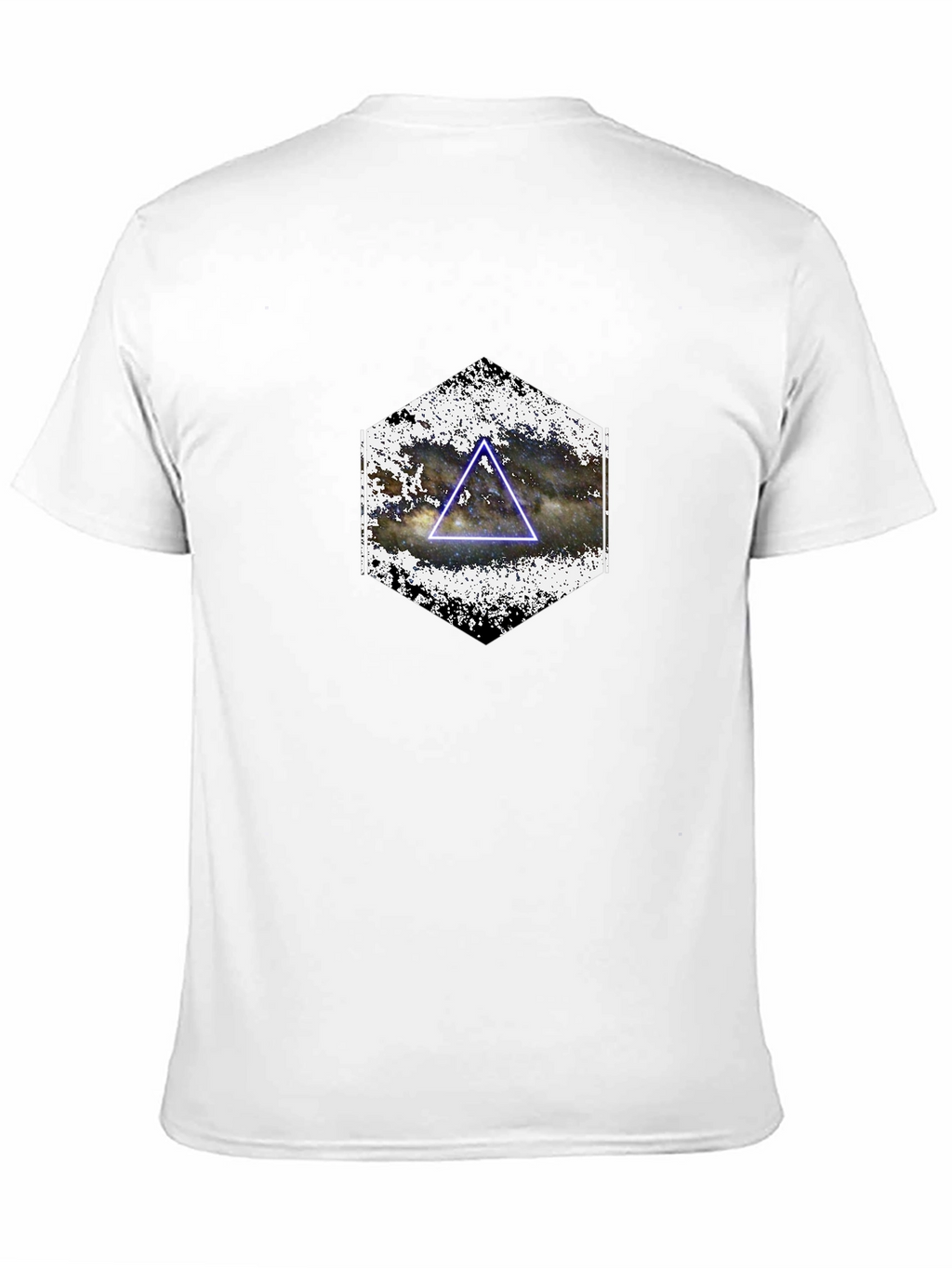 Nebula Triangle Graphic Tee - Black Casual Shirt